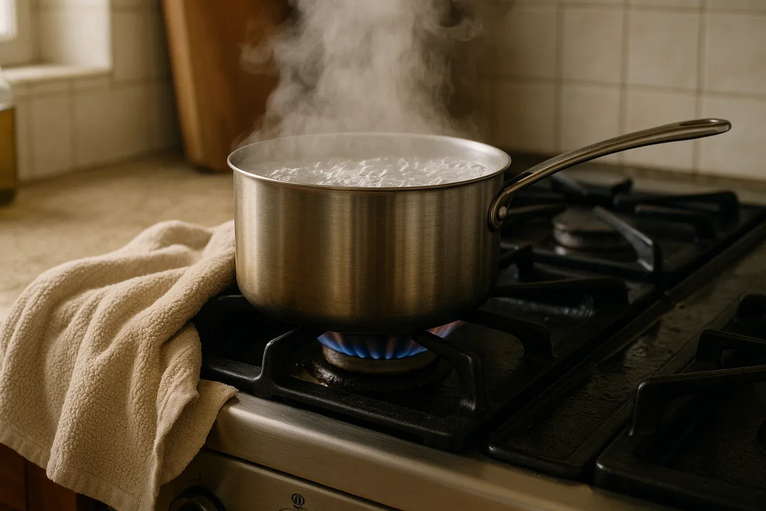 استفاده از بخار آب و حوله داغ برای تمیز کردن چربی گاز با کمک پاک کننده های چربی گاز طبیعی و بیخطر