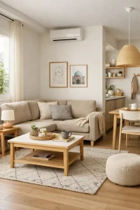 فضای ساده و مینیمال خانه